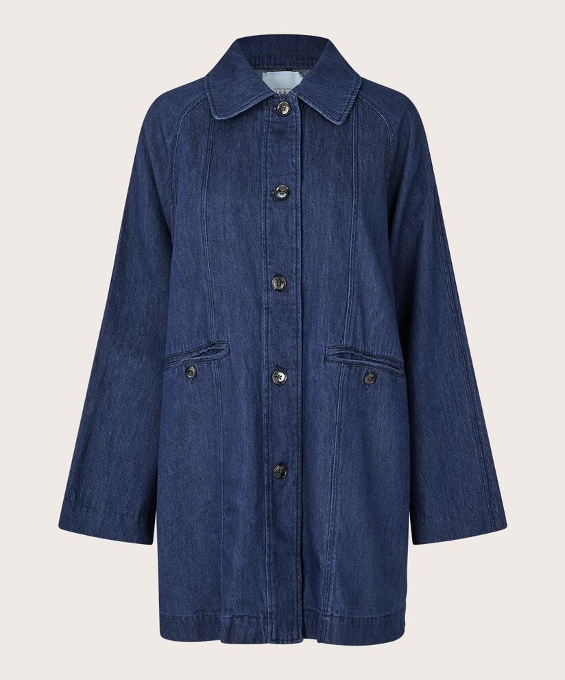 Tam Denim Coat, Dark Denim